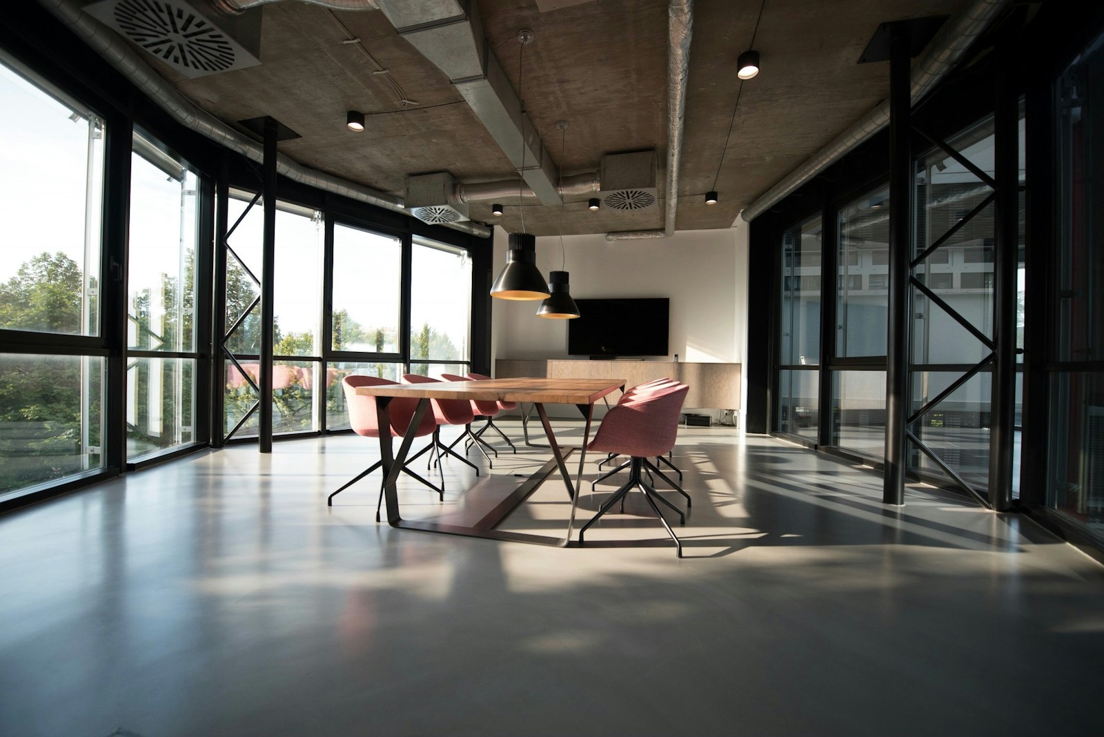 Lab reception area welcoming executive cohorts
